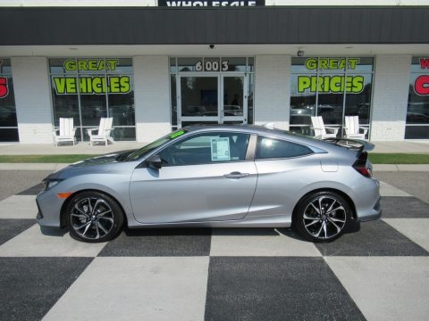 Lunar Silver Metallic Honda Civic Si Coupe.  Click to enlarge.