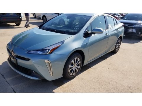 Sea Glass Pearl Toyota Prius XLE AWD-e.  Click to enlarge.