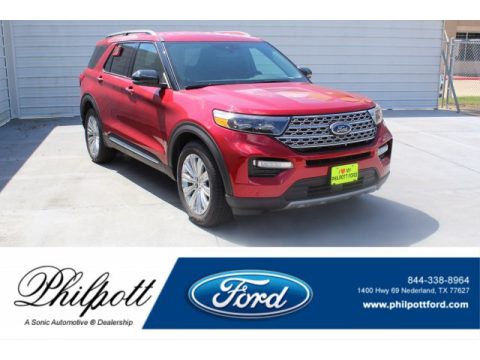 Rapid Red Metallic Ford Explorer Limited.  Click to enlarge.