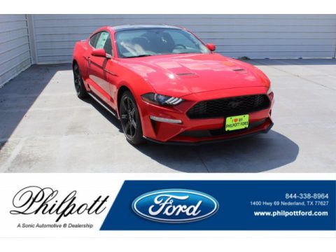 Race Red Ford Mustang EcoBoost Fastback.  Click to enlarge.