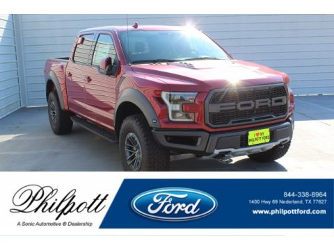 Ruby Red Ford F150 SVT Raptor SuperCrew 4x4.  Click to enlarge.