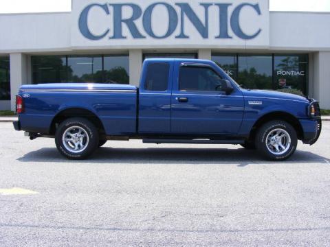Vista Blue Metallic Ford Ranger XLT SuperCab.  Click to enlarge.