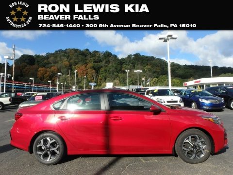 Currant Red Kia Forte LXS.  Click to enlarge.