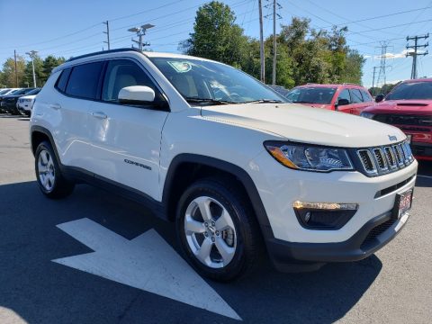 White Jeep Compass Latitude 4x4.  Click to enlarge.