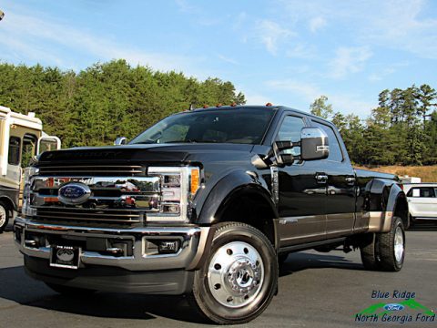Agate Black Ford F450 Super Duty King Ranch Crew Cab 4x4.  Click to enlarge.