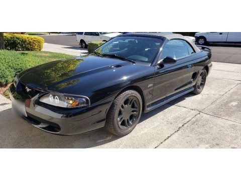 Black Ford Mustang GT Convertible.  Click to enlarge.
