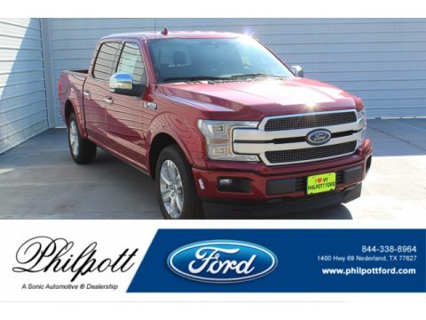 Ruby Red Ford F150 Platinum SuperCrew.  Click to enlarge.