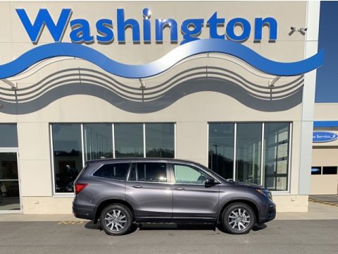 Modern Steel Metallic Honda Pilot EX-L AWD.  Click to enlarge.