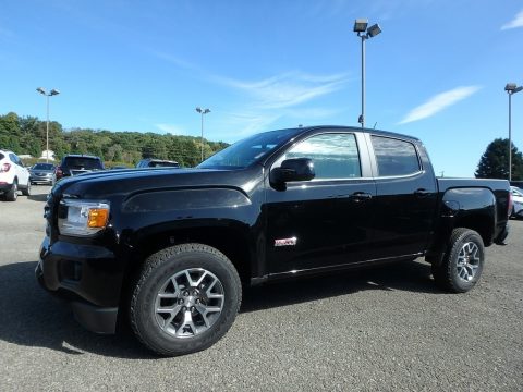 Onyx Black GMC Canyon All Terrain Crew Cab 4WD.  Click to enlarge.
