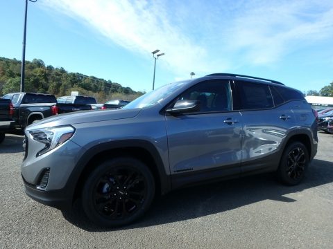 Satin Steel Metallic GMC Terrain SLE AWD.  Click to enlarge.