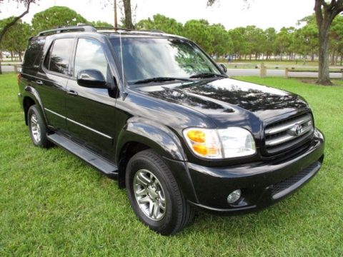 Black Toyota Sequoia Limited 4WD.  Click to enlarge.