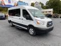 Front 3/4 View of 2019 Ford Transit Passenger Wagon XLT 350 MR Long #4