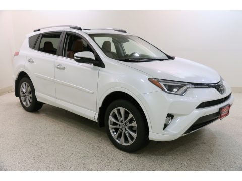 Blizzard Pearl White Toyota RAV4 Platinum.  Click to enlarge.