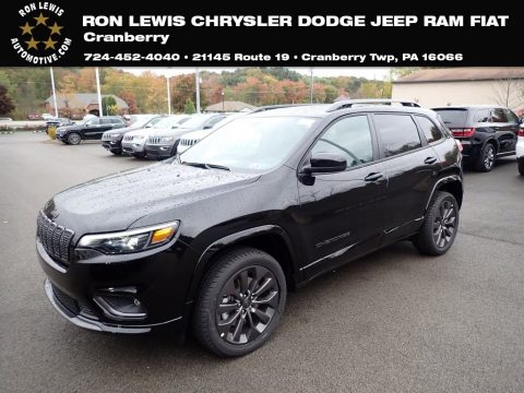 Diamond Black Crystal Pearl Jeep Cherokee Limited 4x4.  Click to enlarge.