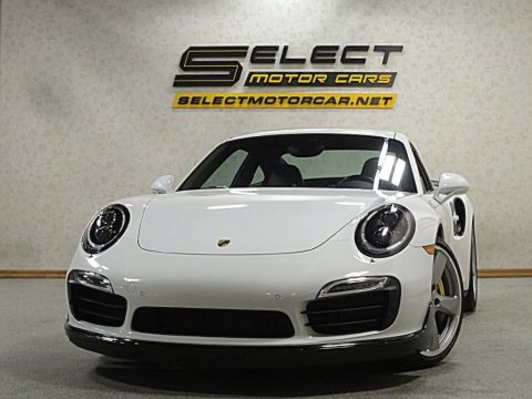 White Porsche 911 Turbo S Coupe.  Click to enlarge.