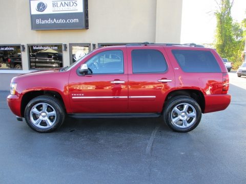 Crystal Red Tintcoat Chevrolet Tahoe LTZ 4x4.  Click to enlarge.