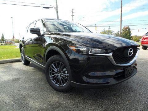 Jet Black Mica Mazda CX-5 Sport AWD.  Click to enlarge.