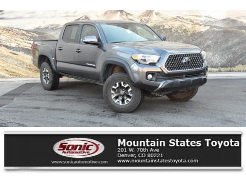 Magnetic Gray Metallic Toyota Tacoma TRD Off Road Double Cab 4x4.  Click to enlarge.