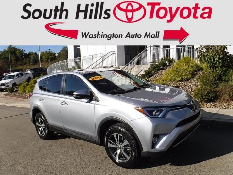 Silver Sky Metallic Toyota RAV4 XLE AWD.  Click to enlarge.