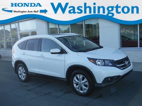 White Diamond Pearl Honda CR-V EX-L 4WD.  Click to enlarge.