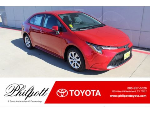 Barcelona Red Metallic Toyota Corolla LE. Click to enlarge. Barcelona Red Metallic Toyota Corolla LE. Click to enlarge.