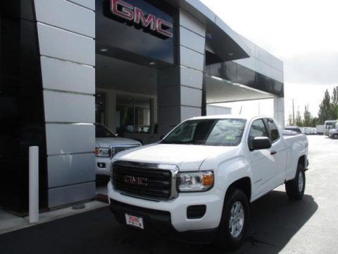 Summit White GMC Canyon Extended Cab.  Click to enlarge.