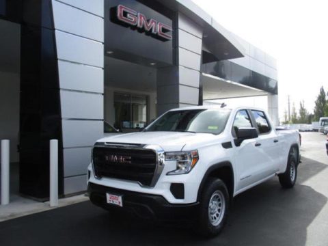 Summit White GMC Sierra 1500 Crew Cab 4WD.  Click to enlarge.