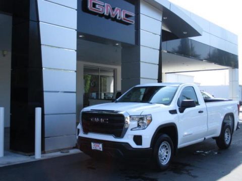 Summit White GMC Sierra 1500 Regular Cab.  Click to enlarge.