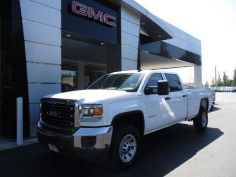 Summit White GMC Sierra 3500HD Crew Cab 4WD.  Click to enlarge.