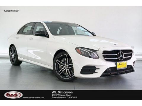 Polar White Mercedes-Benz E 350 Sedan.  Click to enlarge.