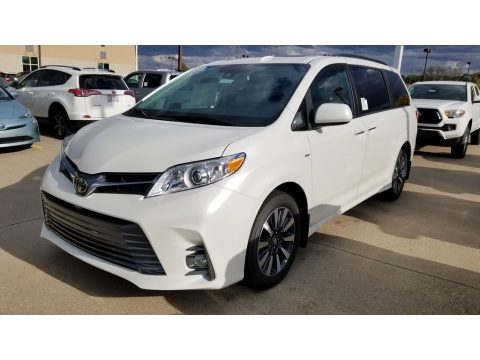 Blizzard White Pearl Toyota Sienna XLE AWD.  Click to enlarge.
