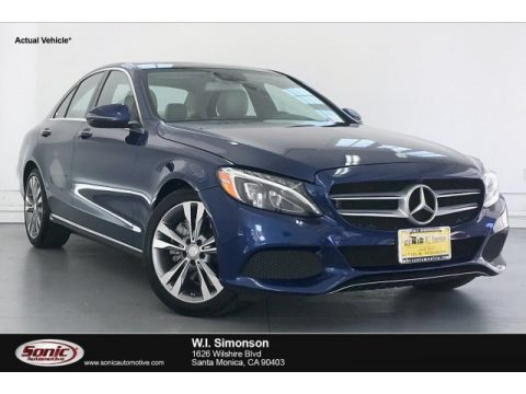 Brilliant Blue Metallic Mercedes-Benz C 300 Sedan.  Click to enlarge.