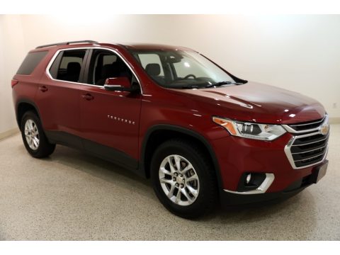 Cajun Red Tintcoat Chevrolet Traverse LT AWD.  Click to enlarge.