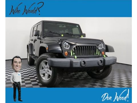 Black Jeep Wrangler Unlimited Sahara 4x4.  Click to enlarge.