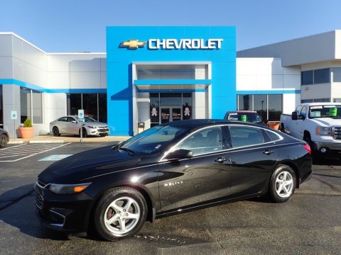 Mosaic Black Metallic Chevrolet Malibu LS.  Click to enlarge.