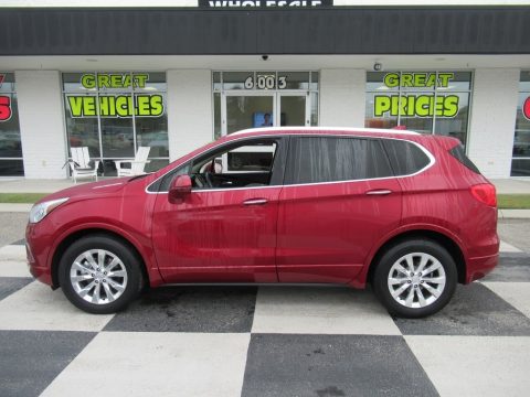 Chili Red Metallic Buick Envision Essence.  Click to enlarge.