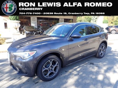Vesuvio Gray Metallic Alfa Romeo Stelvio Ti AWD.  Click to enlarge.
