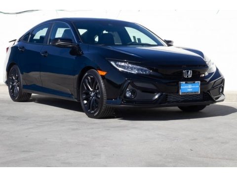 Crystal Black Pearl Honda Civic Si Sedan.  Click to enlarge.