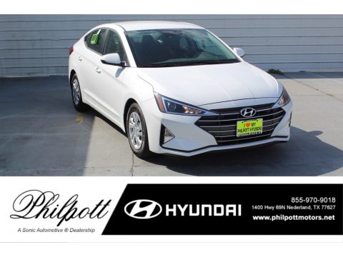 Quartz White Pearl Hyundai Elantra SE.  Click to enlarge.