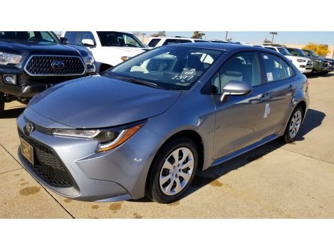 Celestite Gray Metallic Toyota Corolla LE.  Click to enlarge.