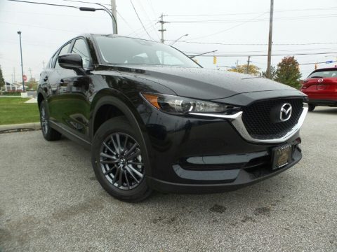 Jet Black Mica Mazda CX-5 Sport AWD.  Click to enlarge.