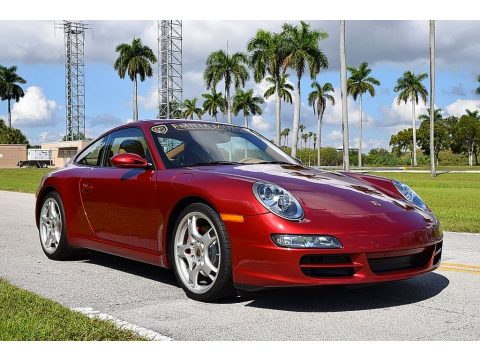 Ruby Red Metallic Porsche 911 Carrera S Coupe.  Click to enlarge.