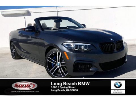 Mineral Grey Metallic BMW 2 Series M240i Convertible.  Click to enlarge.