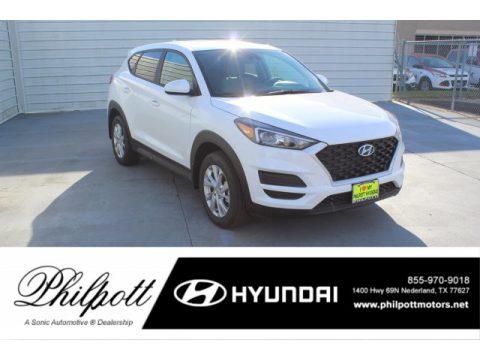 Cream White Pearl Hyundai Tucson SE.  Click to enlarge.