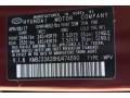Hyundai Color Code S5W Ruby Wine #30