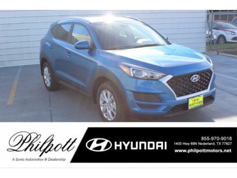 Aqua Blue Hyundai Tucson Value.  Click to enlarge.