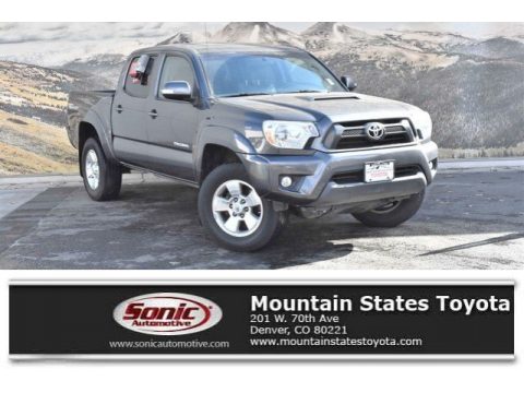 Magnetic Gray Metallic Toyota Tacoma V6 Double Cab 4x4.  Click to enlarge.