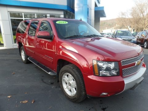 Crystal Red Tintcoat Chevrolet Suburban LT 4x4.  Click to enlarge.