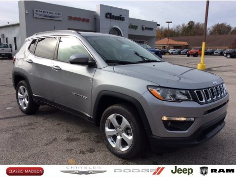 Billet Silver Metallic Jeep Compass Latitude 4x4.  Click to enlarge.