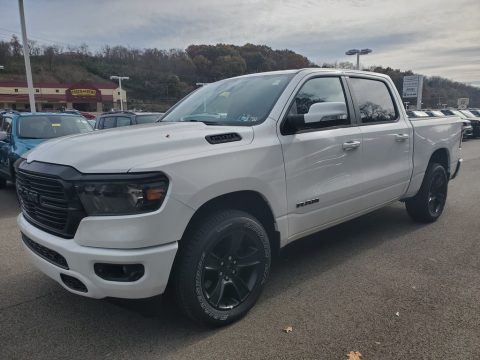 Bright White Ram 1500 Big Horn Night Edition Crew Cab 4x4.  Click to enlarge.